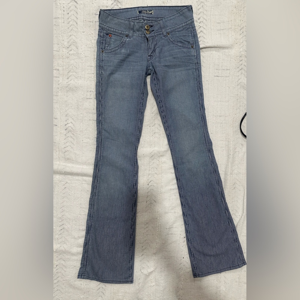 Hudson Beth Baby Bootcut Jean in Railroad Stripe